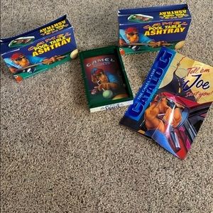 (2) New 1992 Camel PoolTable Ashtrays